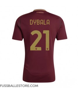 Günstige AS Roma Paulo Dybala #21 Heimtrikot 2024-25 Kurzarm